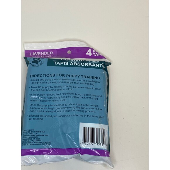 Lot of Dog Training Pads - 50 count 23 x 24 inch & 4 count 22 x 22 inch Lavender - Picture 4 of 11